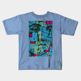 Adela Zamudio III (Blue) Kids T-Shirt